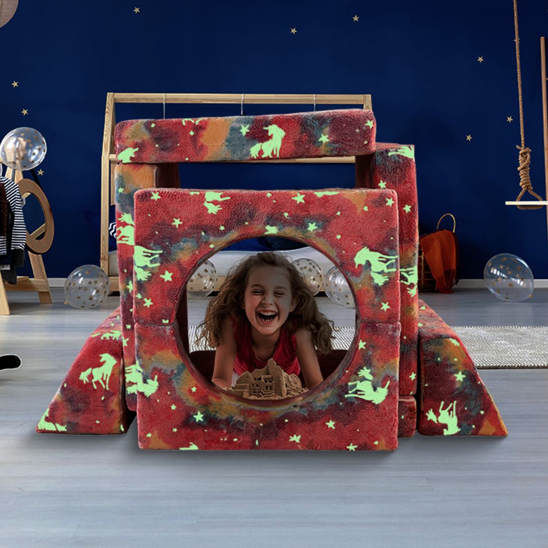 Spielcouch-Sofa für Kinder – 10-teiliges Set für Schlaf- und Spielbereich - komforshoptkissen.com