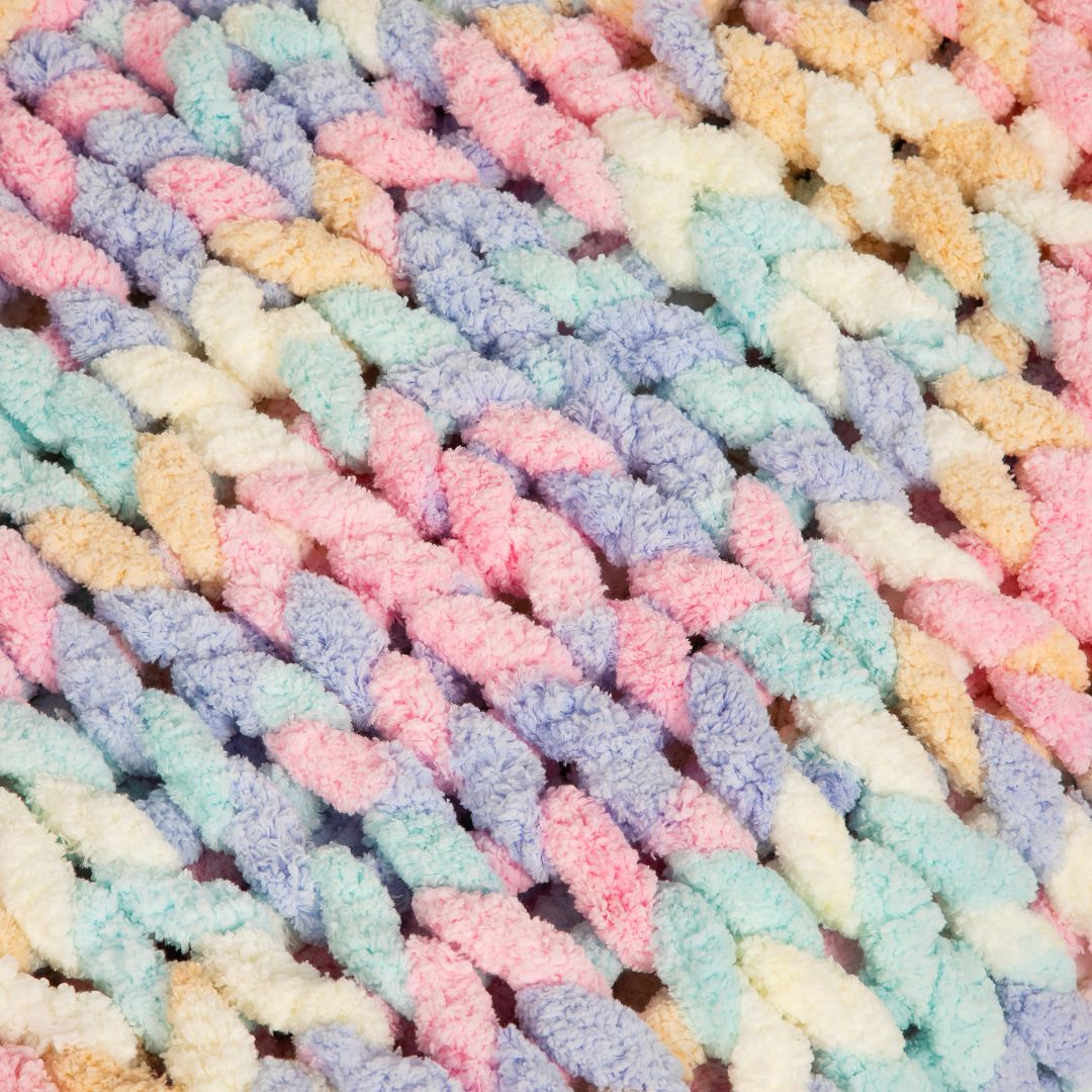 Handgestrickte Chenille Kuscheldecke - komforshoptkissen.com