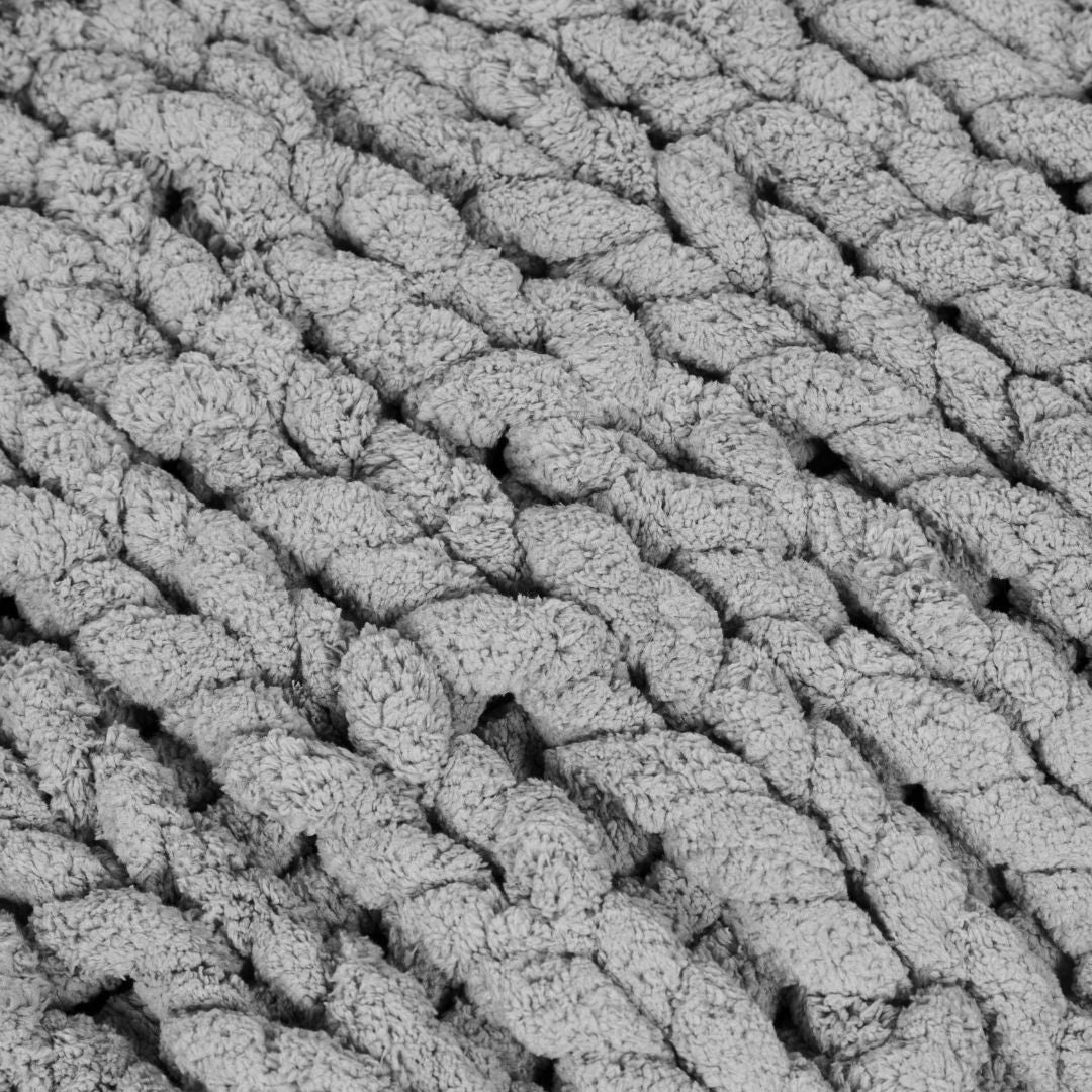 Handgestrickte Chenille Kuscheldecke - komforshoptkissen.com