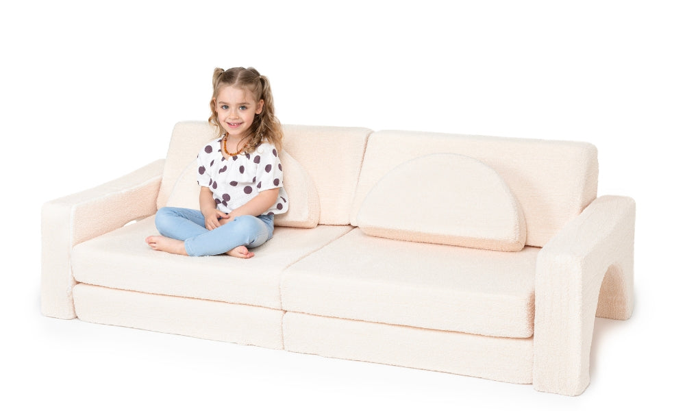 Spielcouch-Sofa für Kinder – 10-teiliges Set für Schlaf- und Spielbereich - komforshoptkissen.com