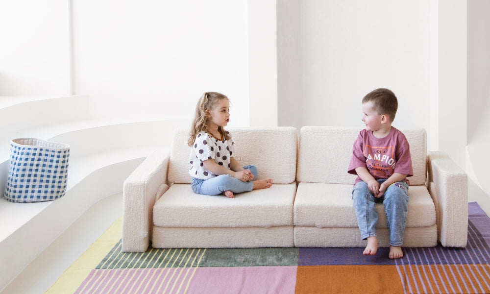 Spielcouch-Sofa für Kinder – 10-teiliges Set für Schlaf- und Spielbereich - komforshoptkissen.com