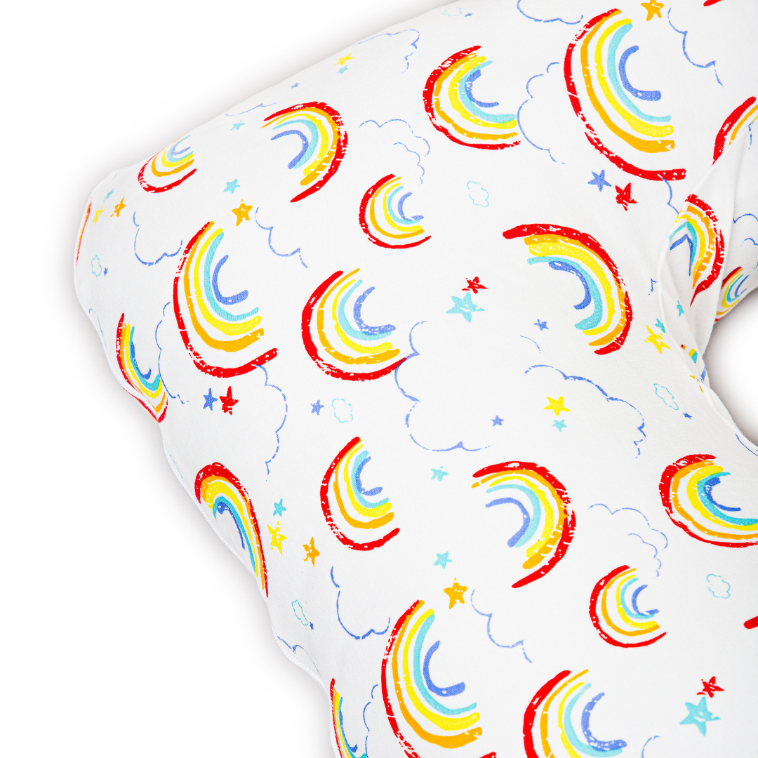 Ersatzbezug - Baumwolle (Regenbogen) - komforshoptkissen.com