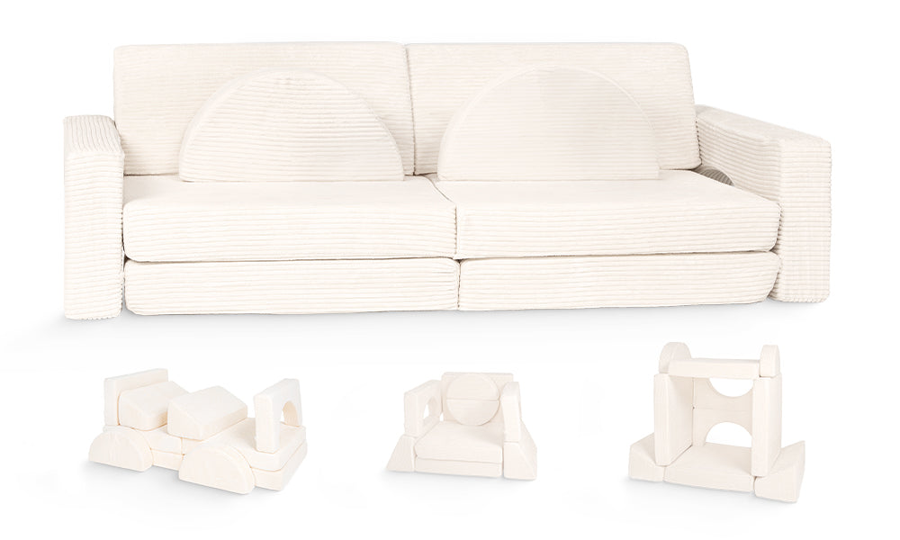 Spielcouch-Sofa für Kinder – 10-teiliges Set für Schlaf- und Spielbereich - komforshoptkissen.com