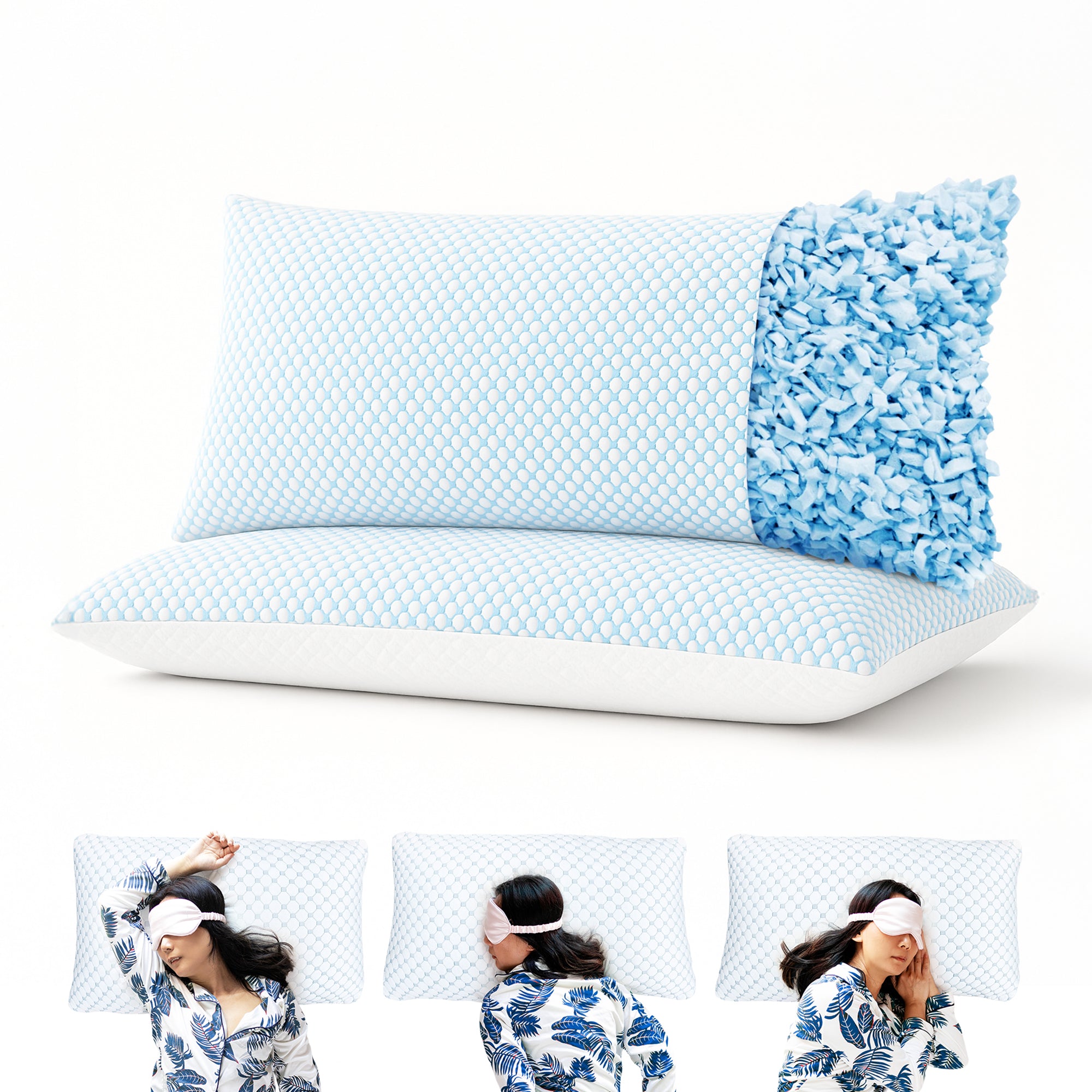 Ergonomisches Wolkenkissen – weiches Kissen für Rücken-, Seiten- und Bauchschläfer