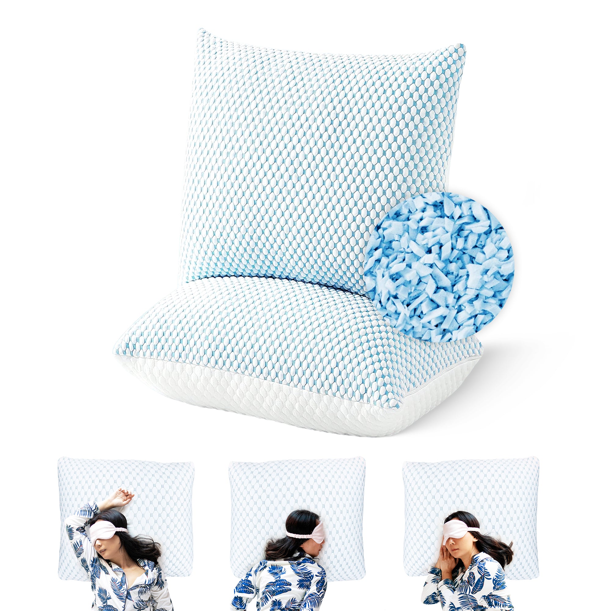 Wolkenkussen - Premium Memory Foam Kussen - Hoogte verstelbaar 