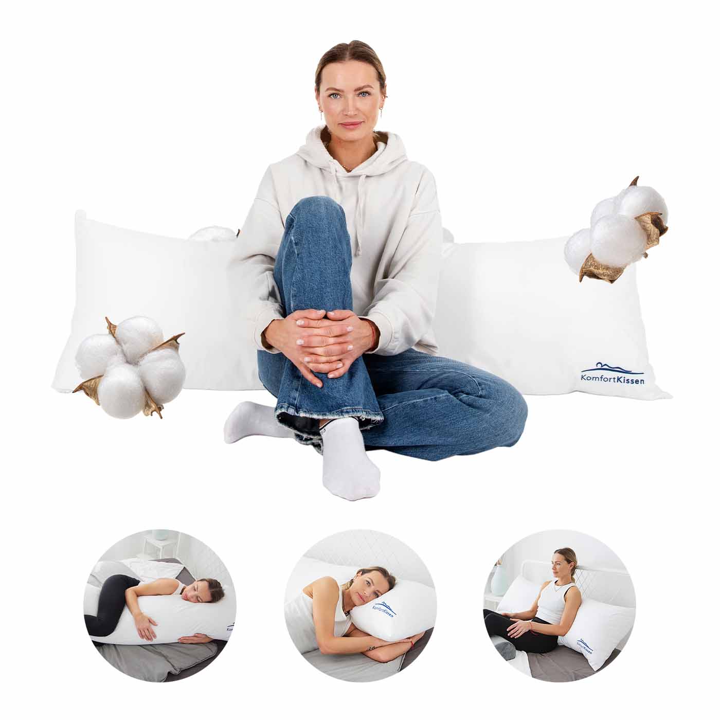 Seitenschläfer- und Stillkissen - komforshoptkissen.com
