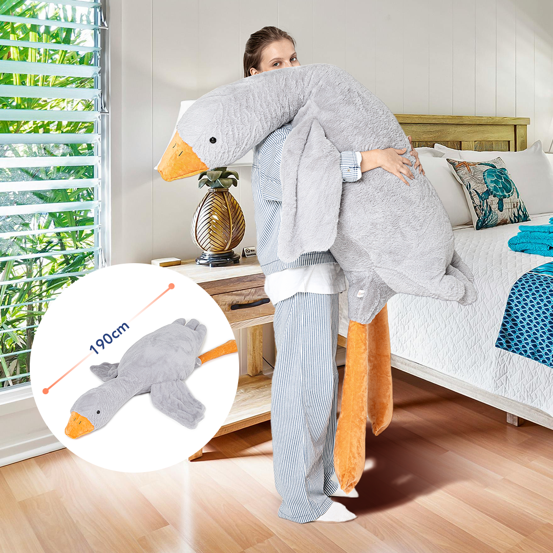 Gänse-Plüschtier - 190 cm - komforshoptkissen.com
