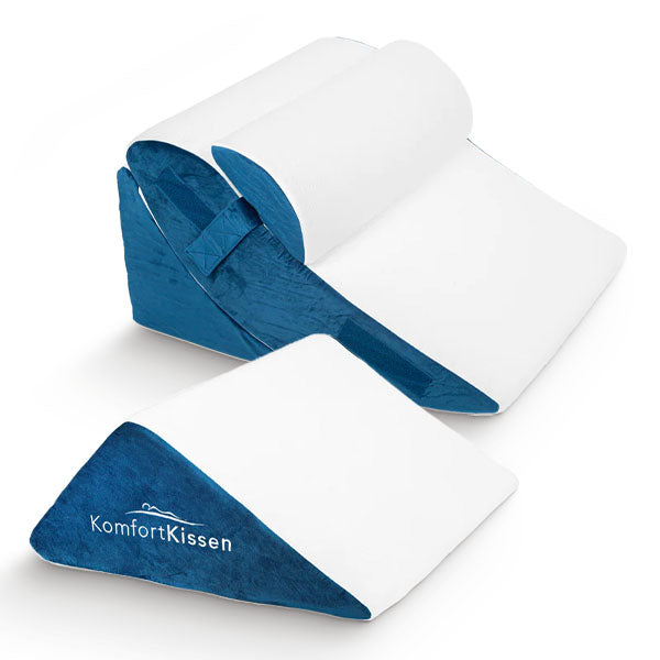 Ergonomisches 4-in-1 Keilkissen – Für Rücken, Beine, Knie & Nacken