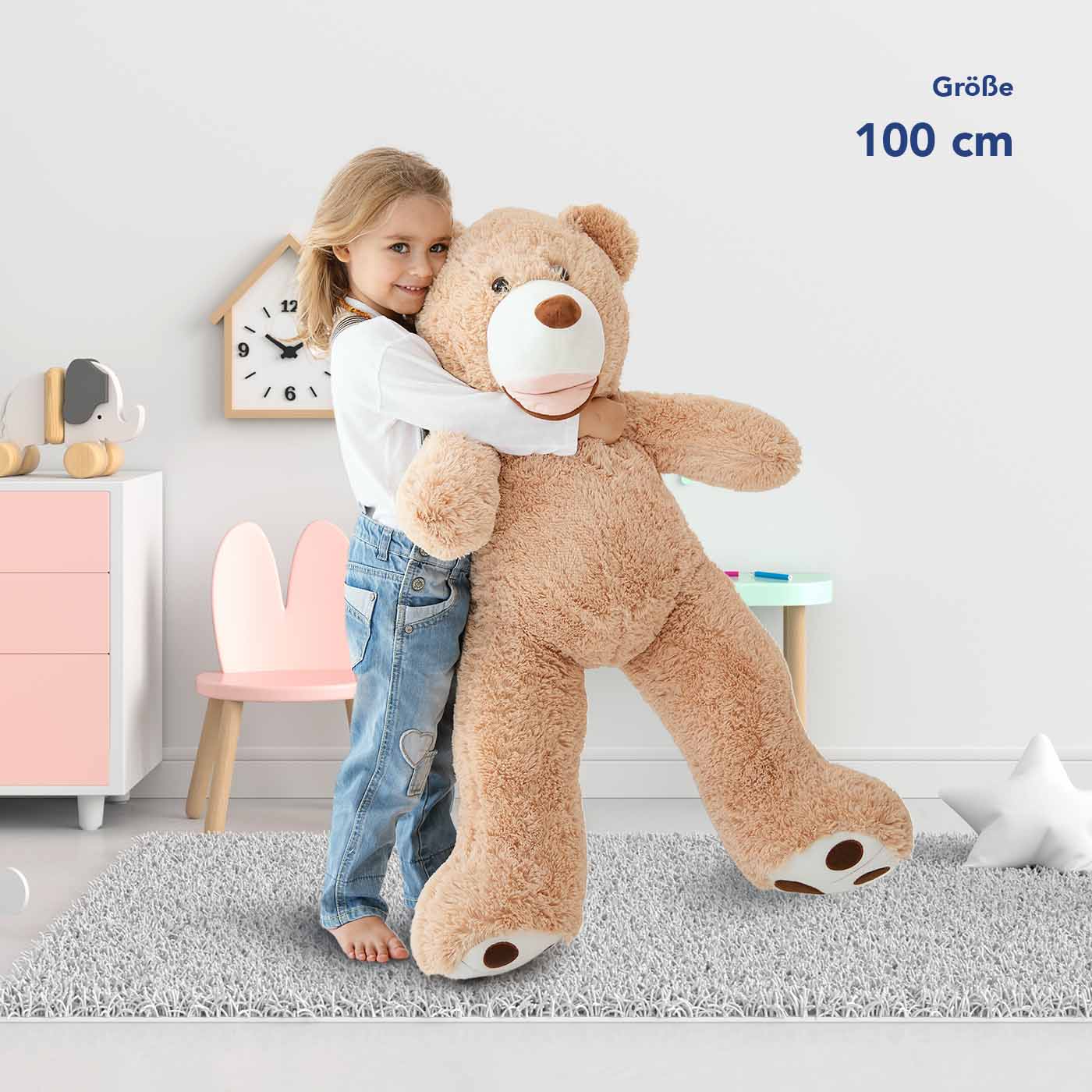 Gigantischer Plüschteddybär - Riesiger Kuschelweiches Stofftier - komforshoptkissen.com