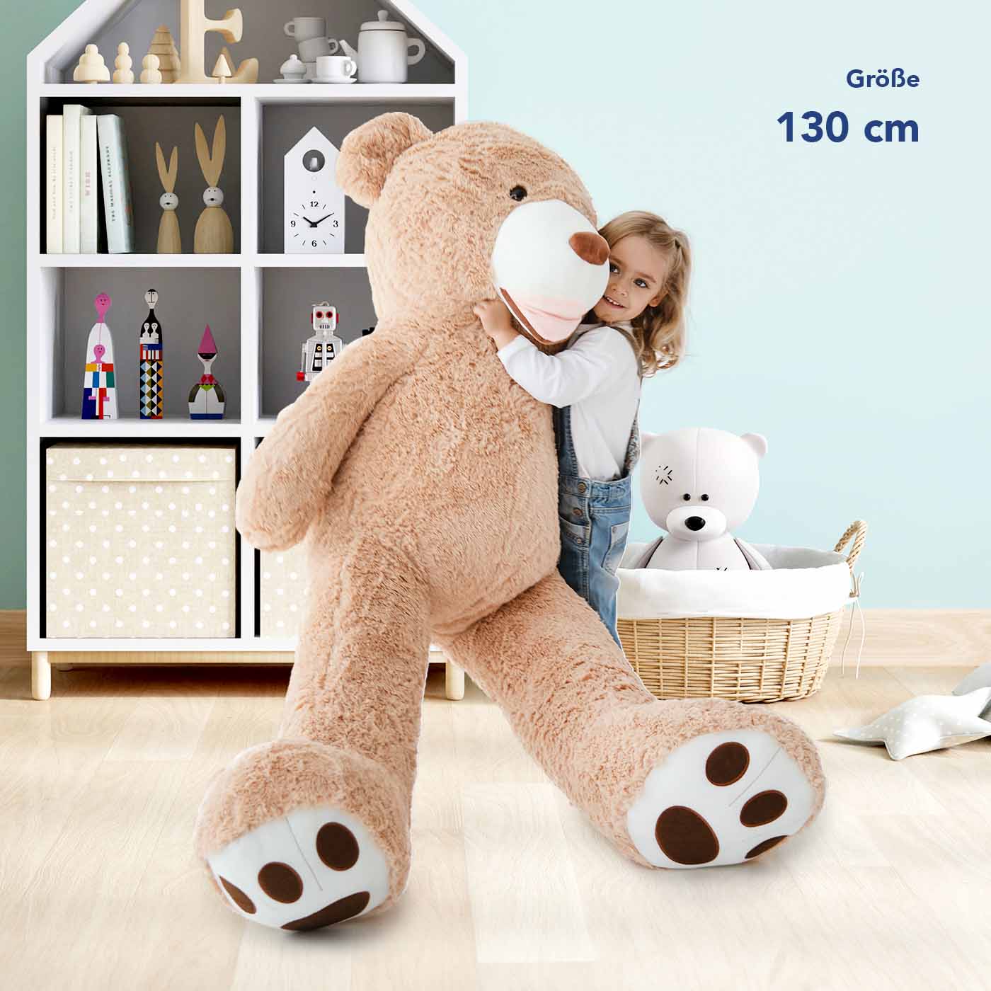 Gigantischer Plüschteddybär - Riesiger Kuschelweiches Stofftier - komforshoptkissen.com