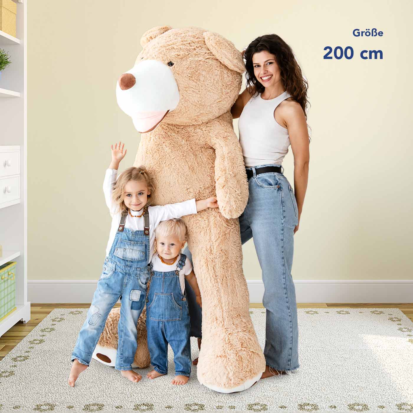 Gigantischer Plüschteddybär - Riesiger Kuschelweiches Stofftier - komforshoptkissen.com
