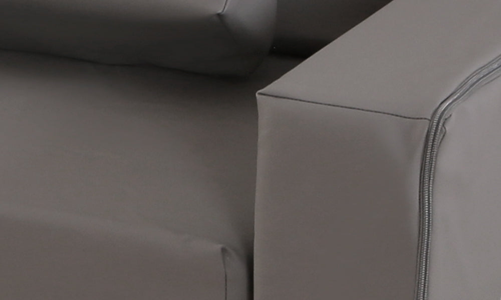 PU-Sofa Grau