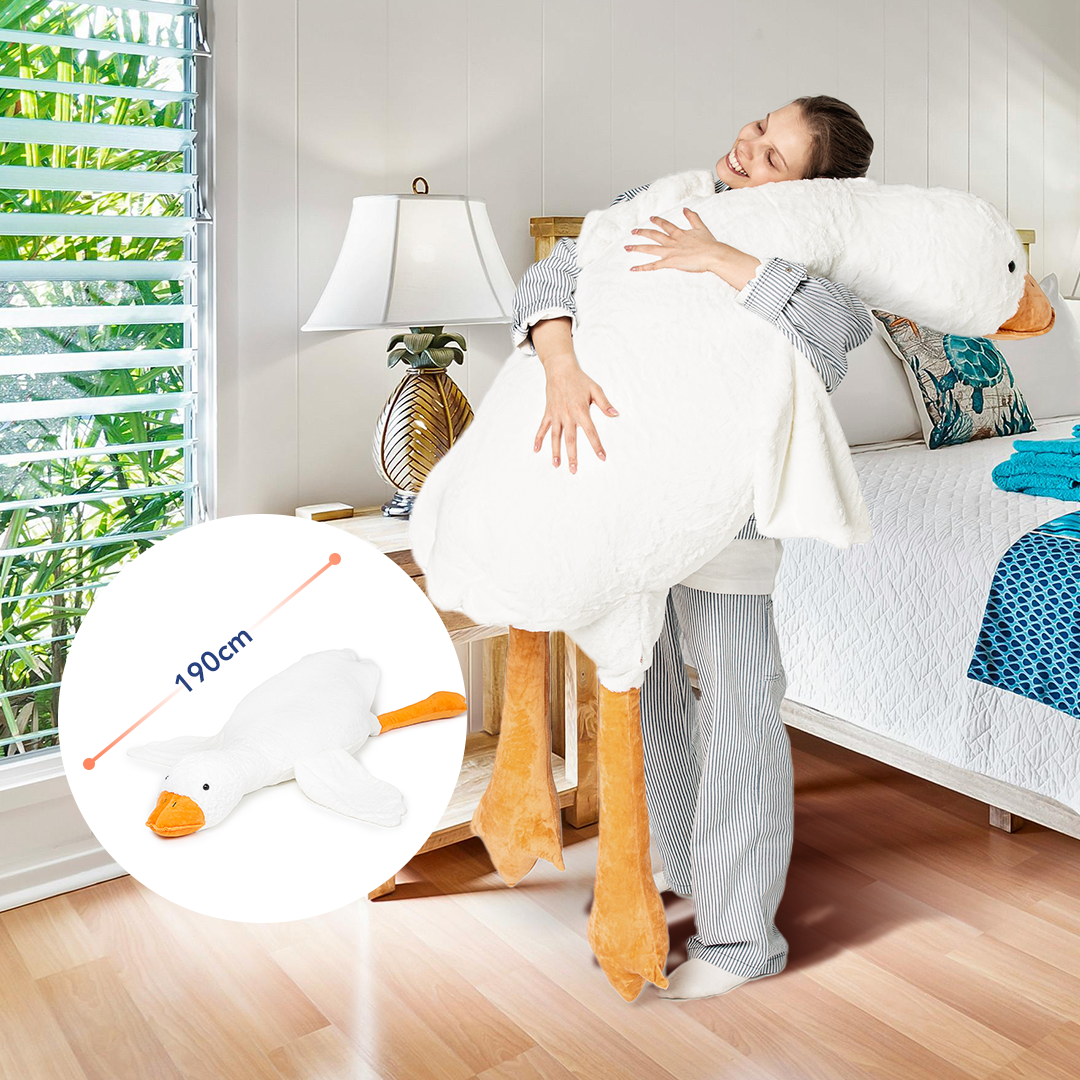 Gänse-Plüschtier - 190 cm - komforshoptkissen.com